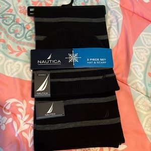 Nautica 2 piece hat and scarf set